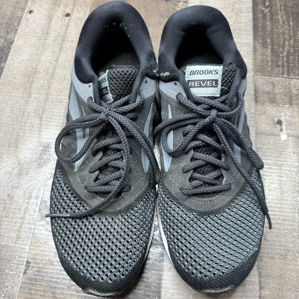 Brooks Dark Gray and Black Running Shoes